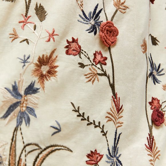 Zara Limited Edition White Embroidered Floral Crochet Dress Size Large NWOT - Picture 9 of 9